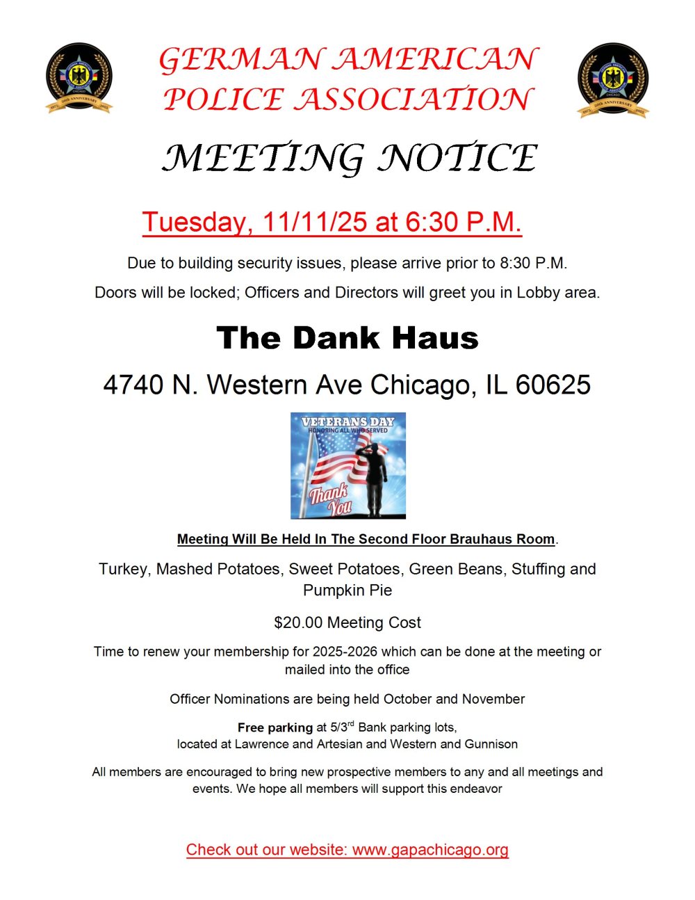 GAPA Meeting Notice Flier