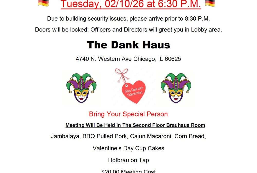 German American Police Association February Meeting